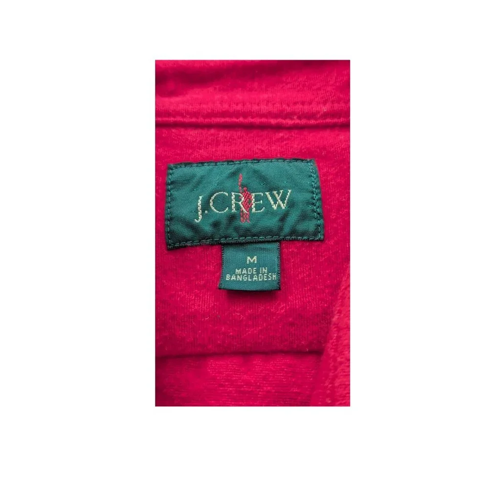 J.Crew Heavyweight Chamois Workshirt Shacket Red Men’s Medium